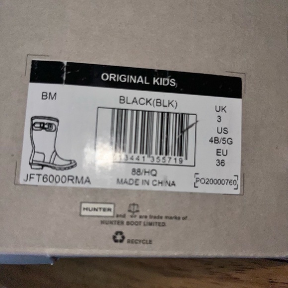 Kids HUNTER BOOTS with brand new boot socks - Picture 6 of 8